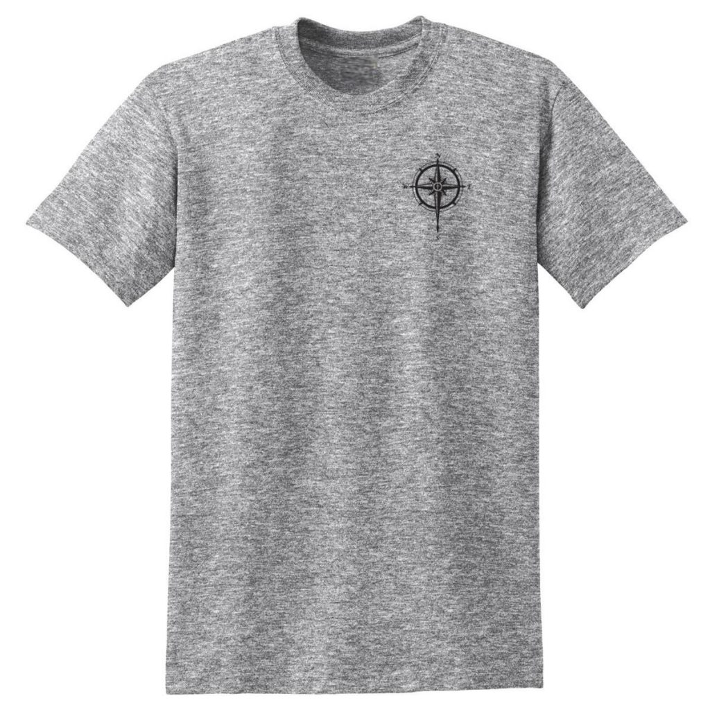 Pathfinder - Psalm 25 Compass Cross Design - Sport Grey - kjvprepper