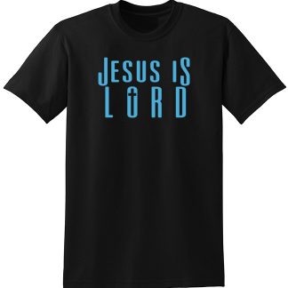 Jesus is Lord - Safety is of The Lord KJV Prepper Logo - Black/Cool Blue