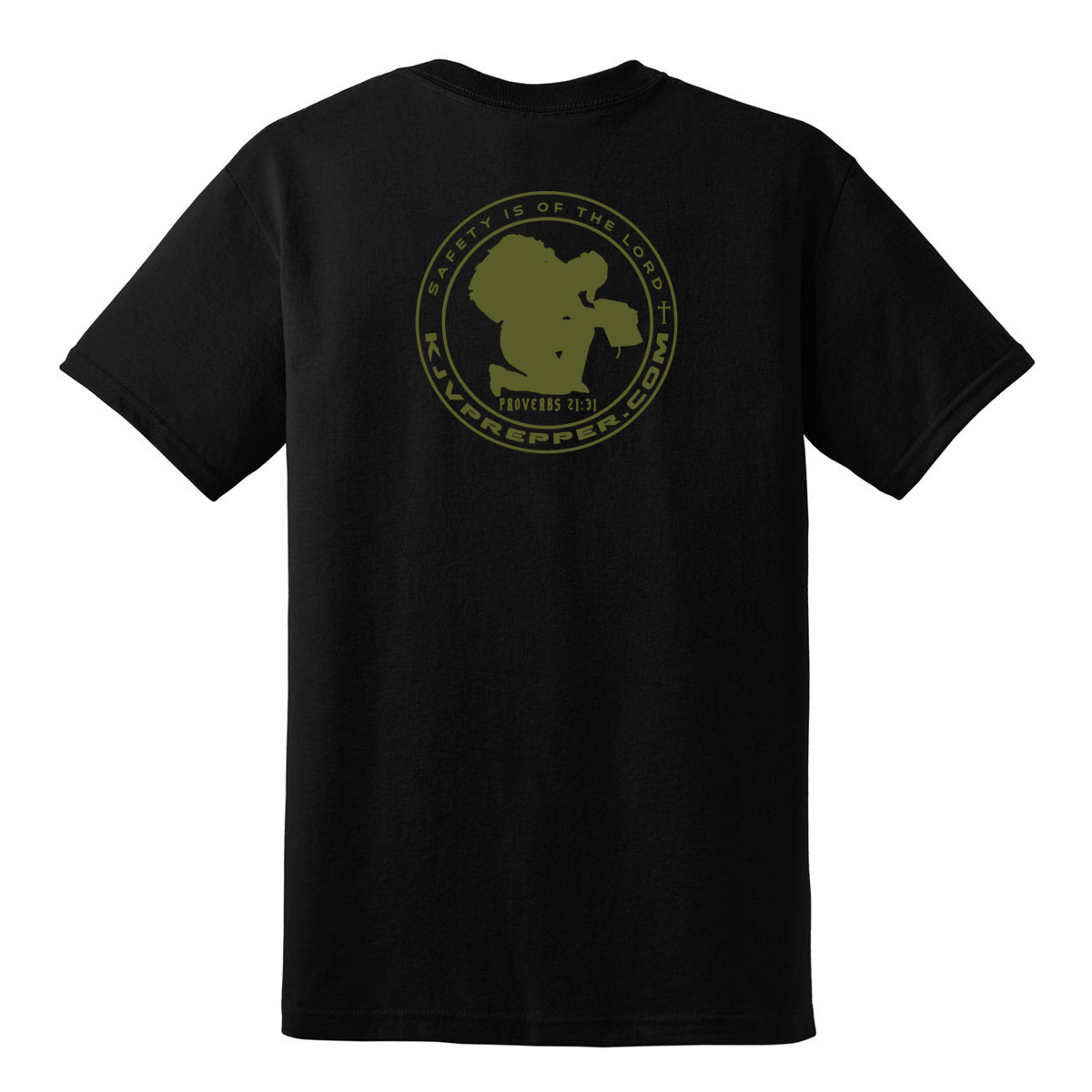 Jesus is Lord / Safety is of The Lord - Black w/ Tactical Olive Green